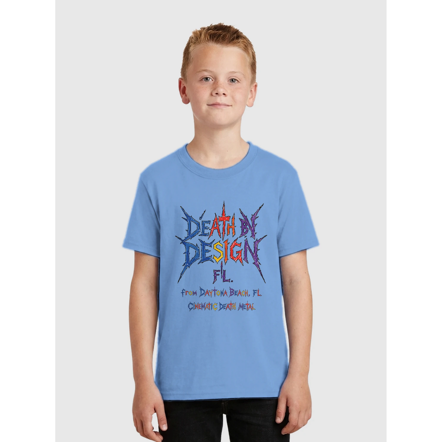 Death by Design FL Little Ass Kickers Youth T-Shirt - S, Ash