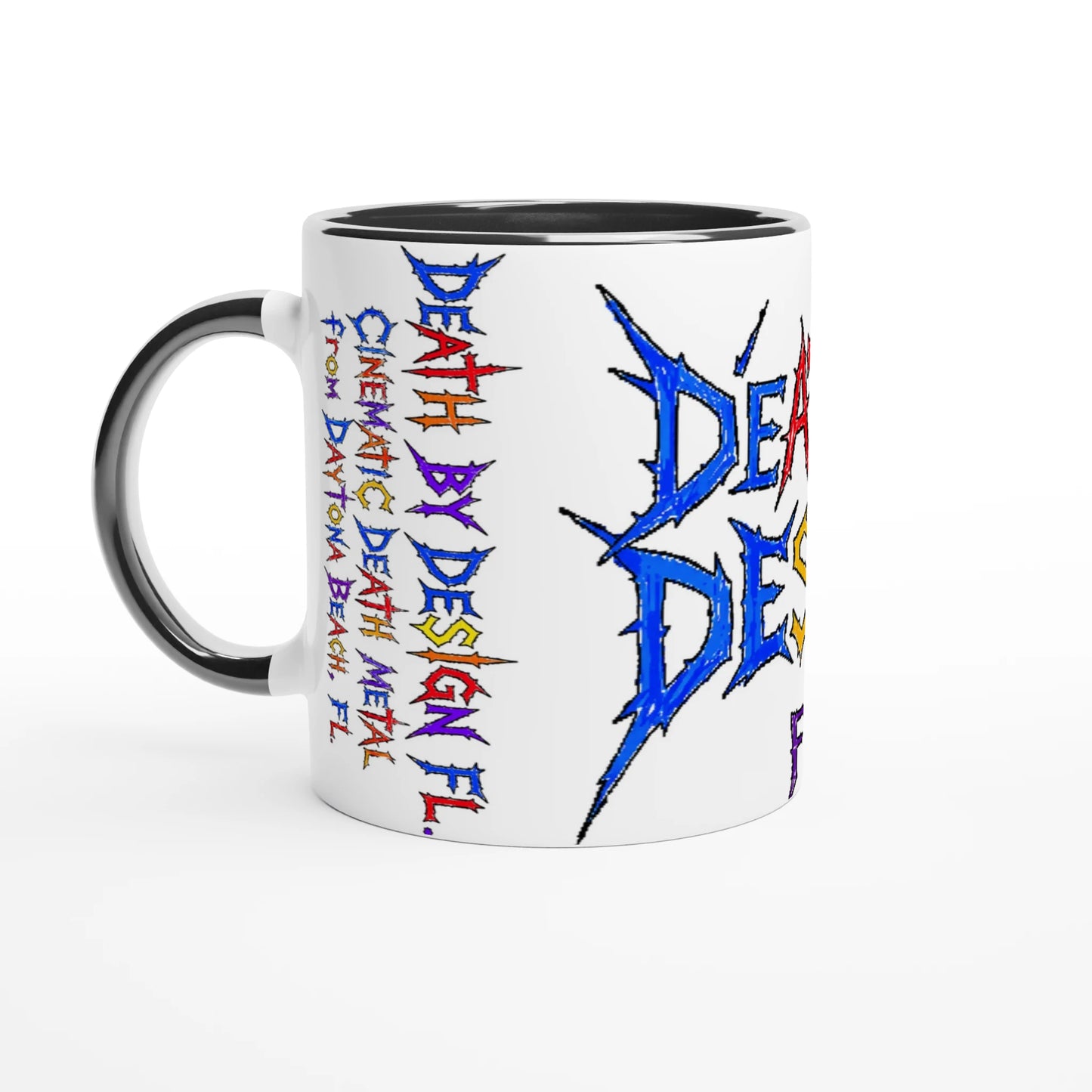Death by Design FL Fuel for the Loud, the Proud, and the Sleep-Deprived Kids Ceramic Mug - Ceramic Blue, Design Option 2