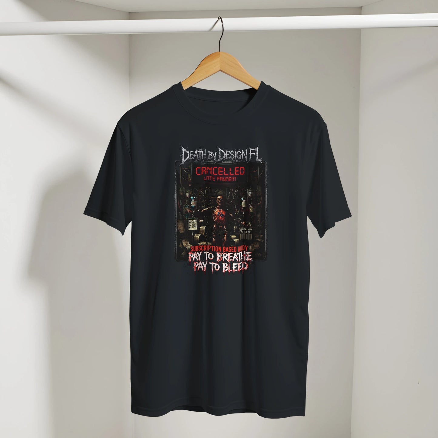Death by Design FL Subscription Based Body Unisex T-Shirt - L