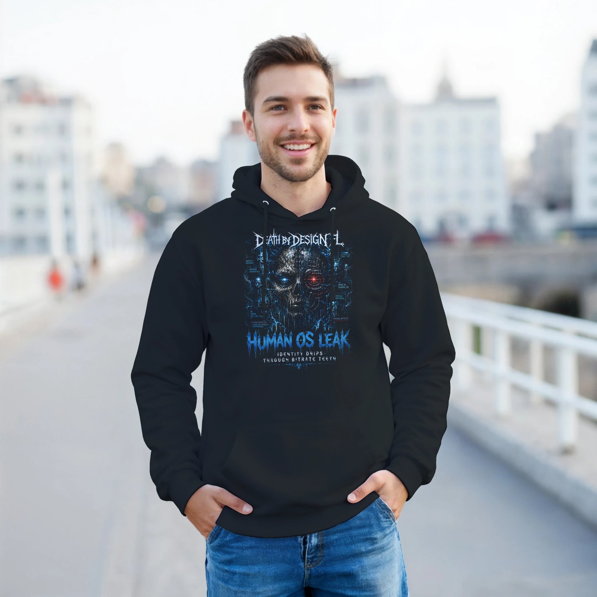 Death by Design FL HumanOS Leak Unisex Pullover Hoodie - L