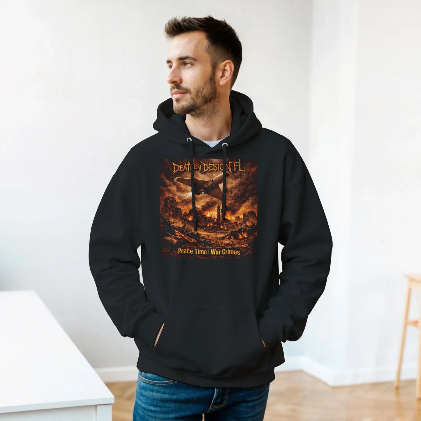 Death by Design FL Peace Time - War Crimes! Unisex Classic Pullover Hoodie