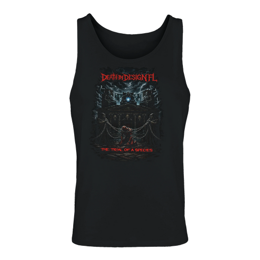 Death by Design FL THE TRIAL OF A SPECIES' - Men's Heavy Cotton Tank Men's T-Shirt - S