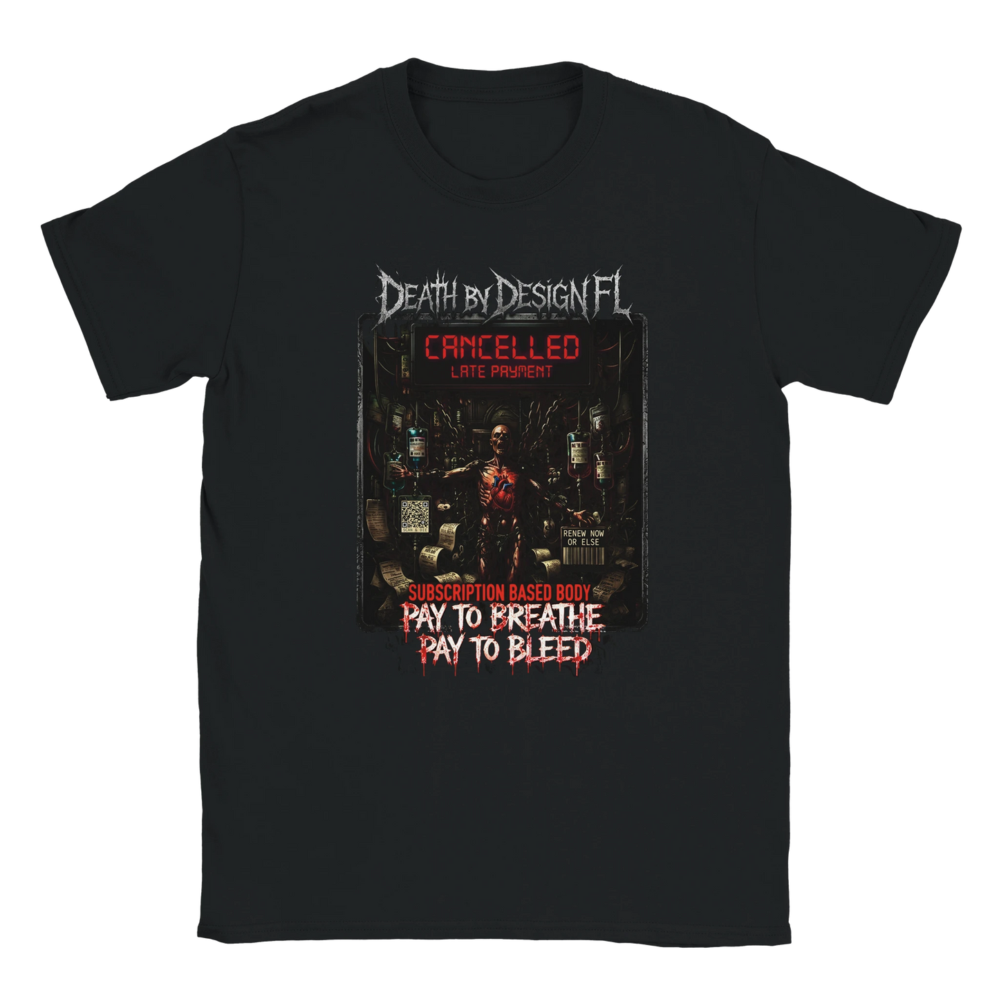 Death by Design FL Subscription Based Body Unisex T-Shirt - S