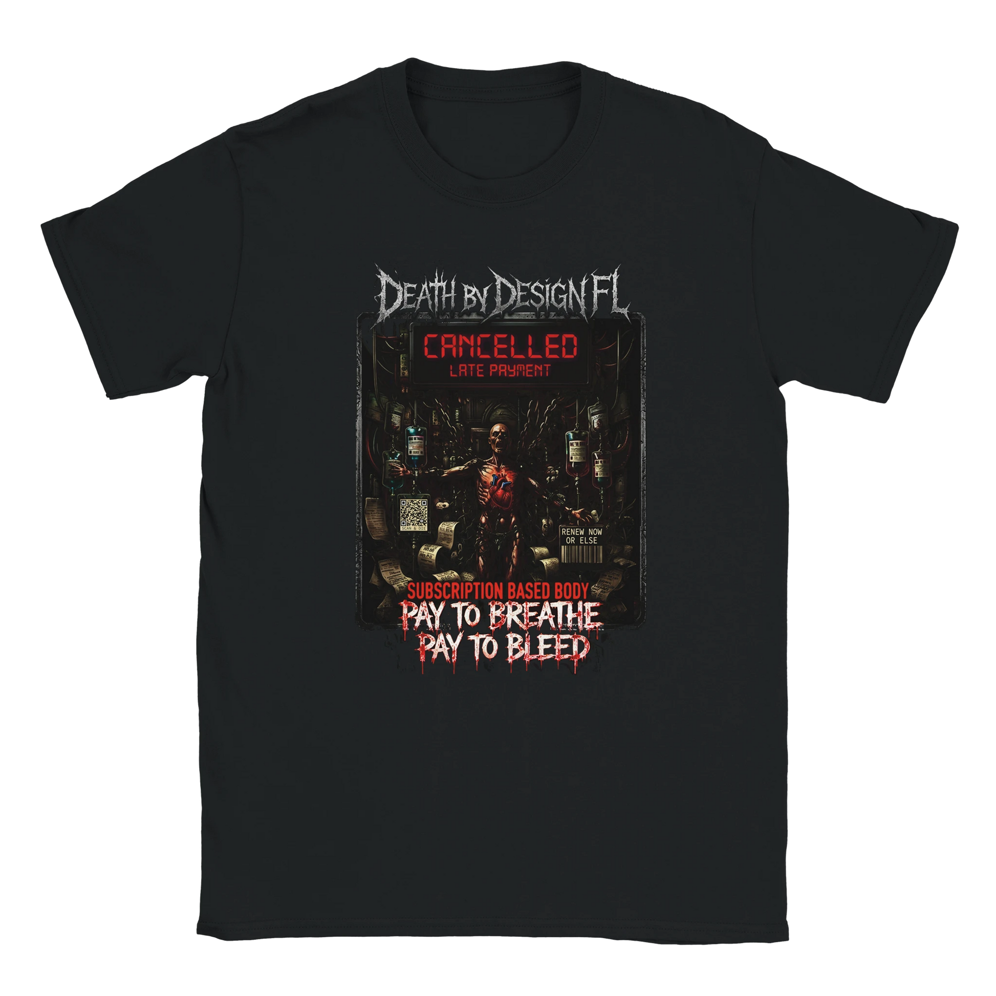 Death by Design FL Subscription Based Body Unisex T-Shirt - S