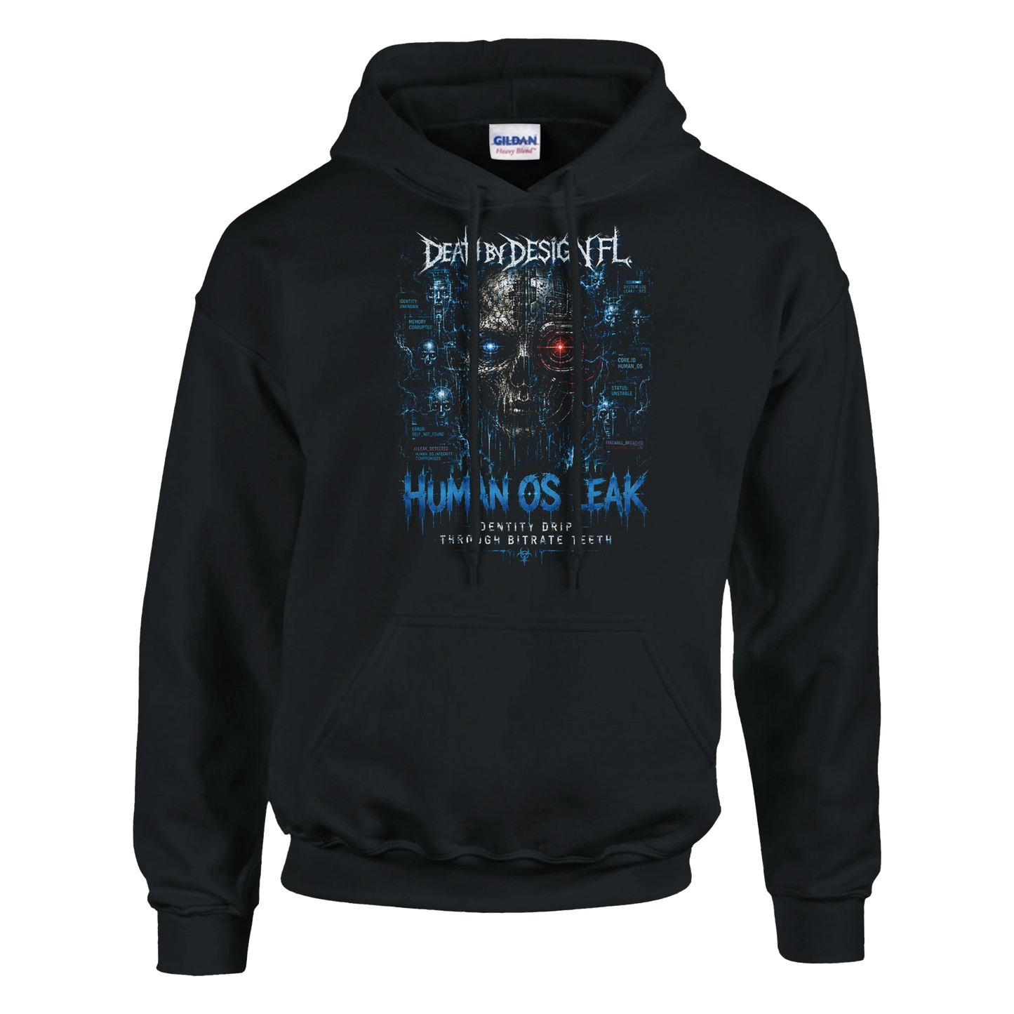 Death by Design FL HumanOS Leak Unisex Pullover Hoodie - S