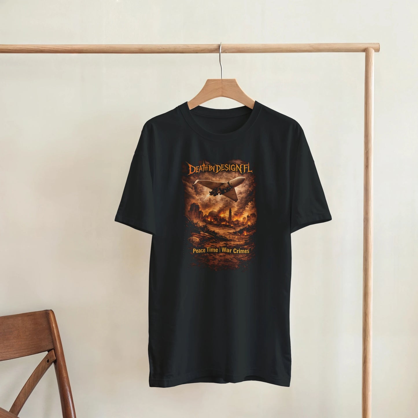 Death by Design FL Peace Time - War Crimes! Unisex Heavyweight T-Shirt - 3XL
