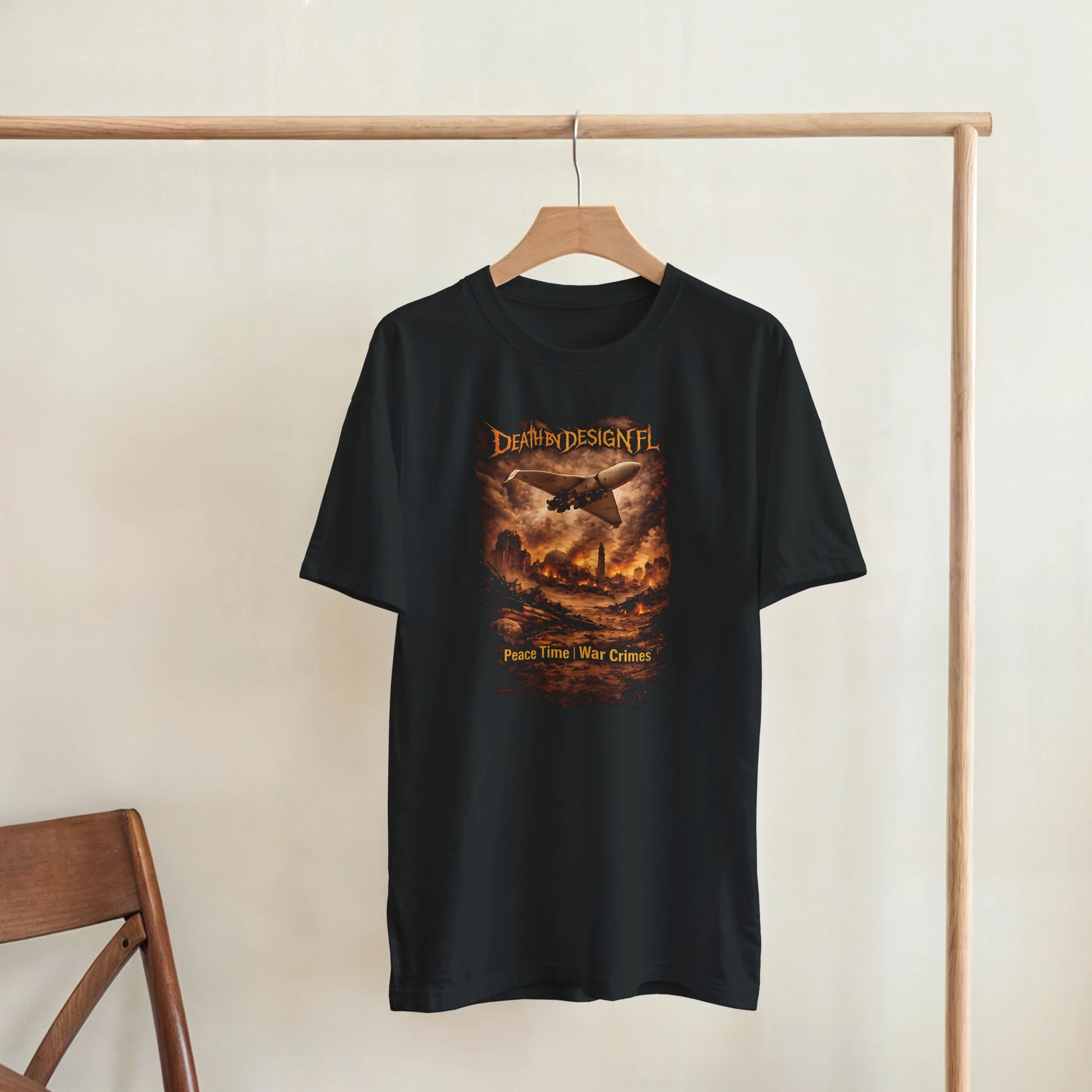 Death by Design FL Peace Time - War Crimes! Unisex Heavyweight T-Shirt - 3XL