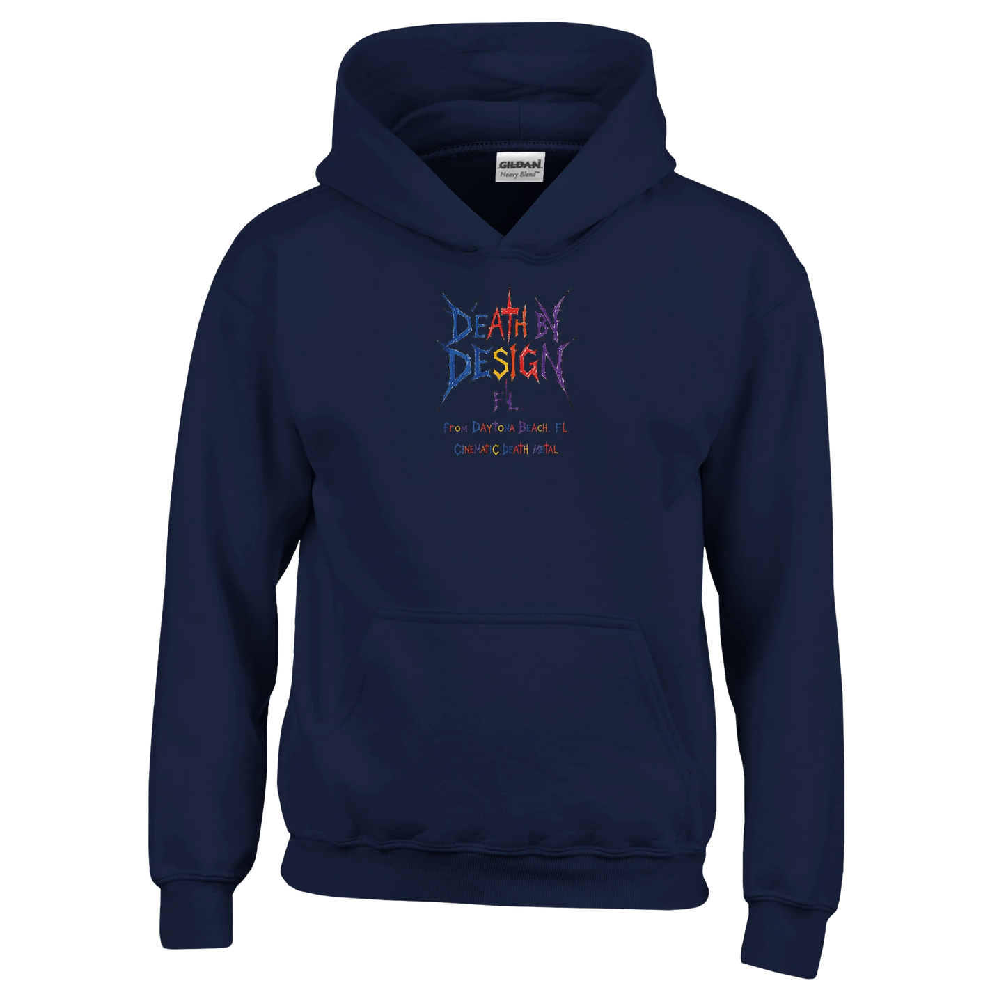 Death by Design FL Little Ass Kickers Unisex Pullover Hoodie - S, Navy