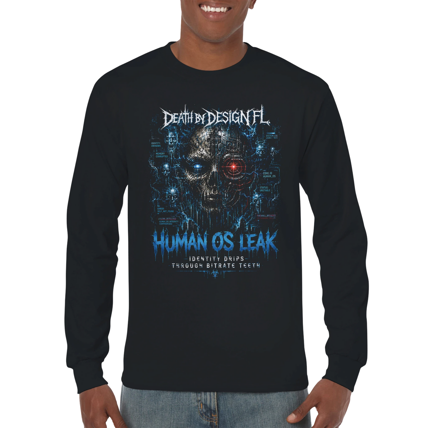 Death by Design FL HumanOS Leak Unisex Long-Sleeve T-Shirt