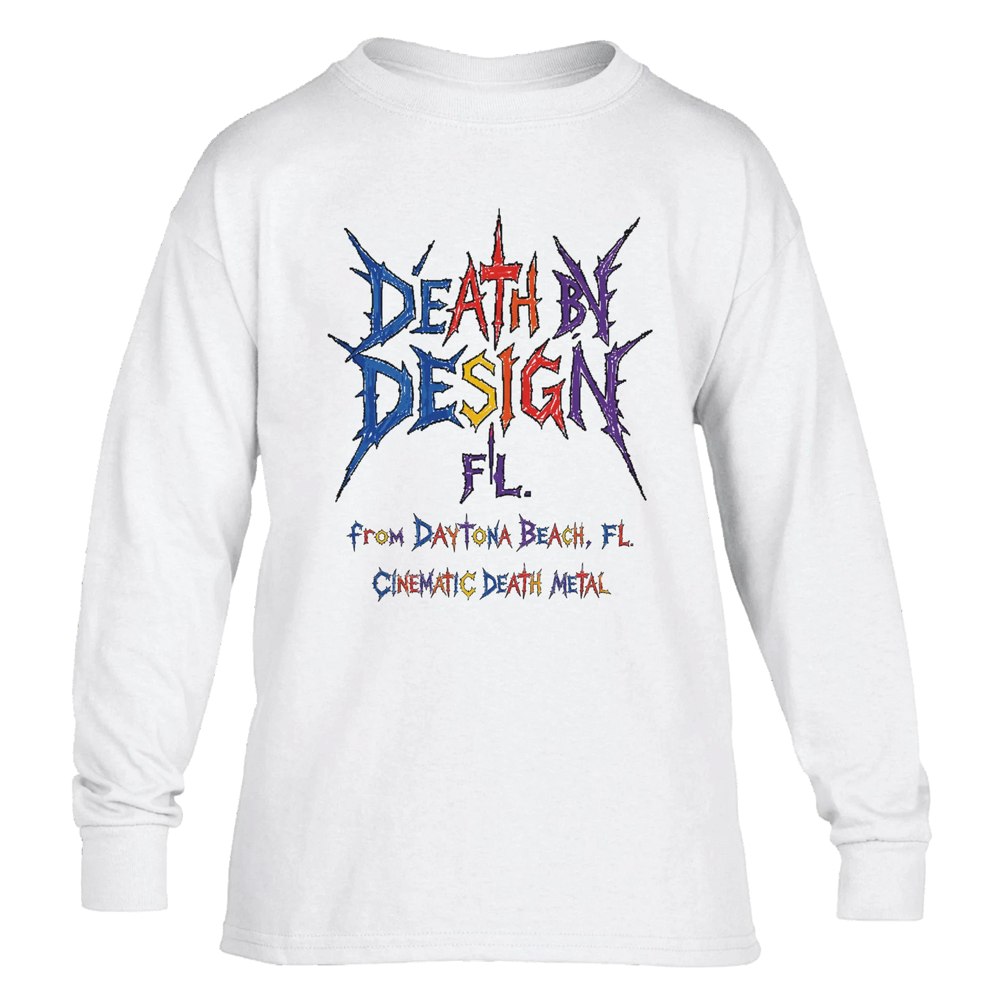 Death by Design FL Little Ass Kickers Unisex Long-Sleeve T-Shirt - XS, Navy