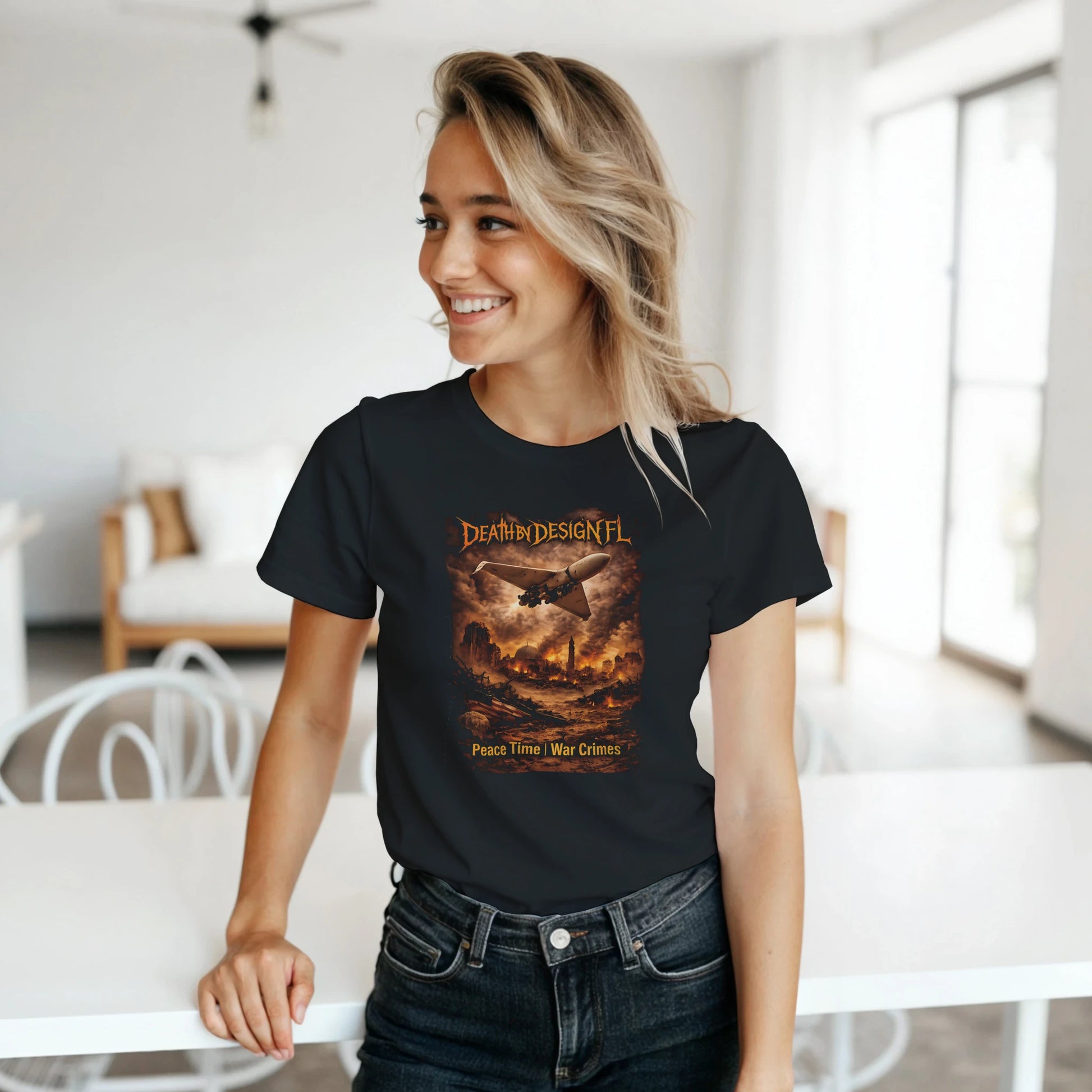 Death by Design FL Peace Time - War Crimes! Women's Classic T-Shirt