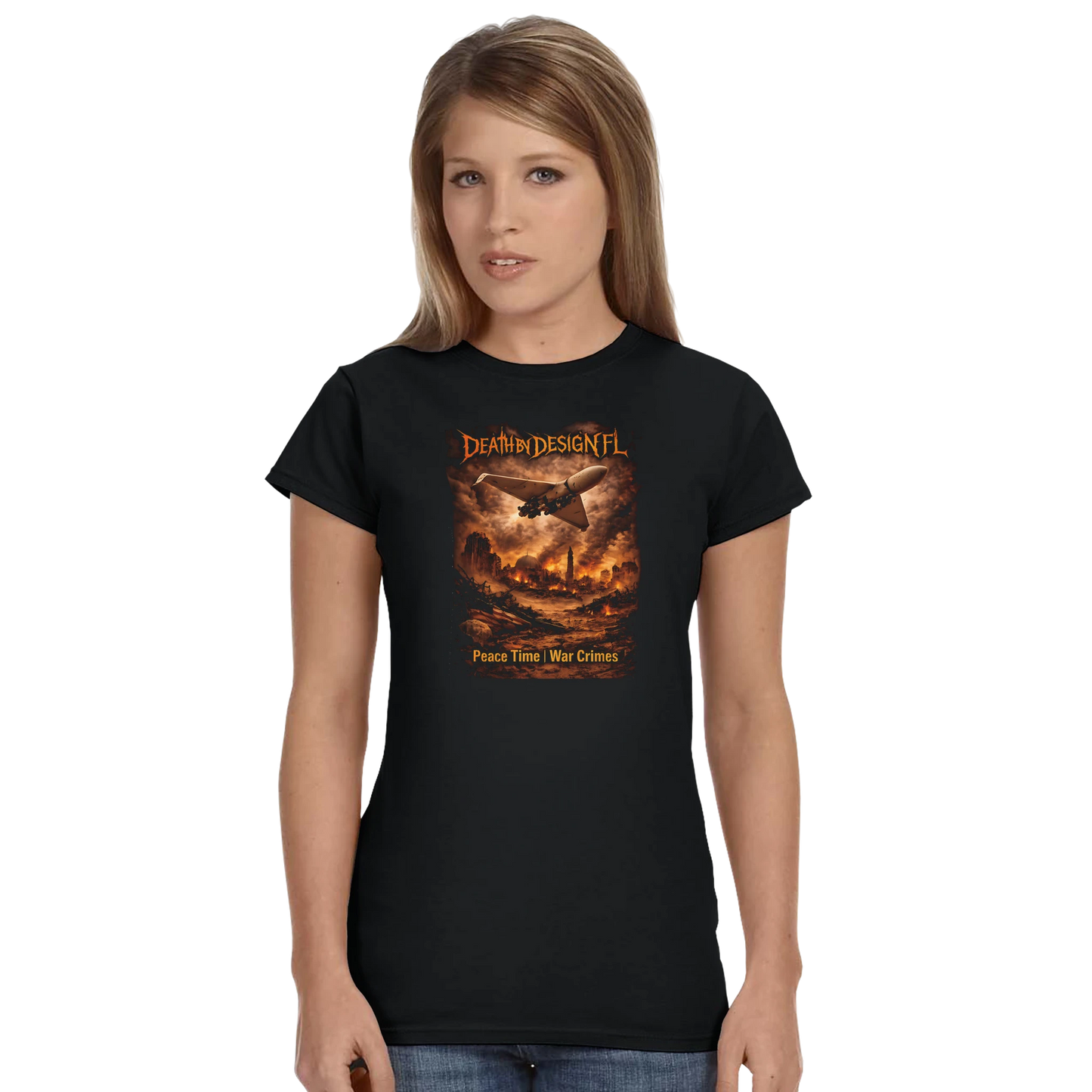 Death by Design FL Peace Time - War Crimes! Women's Classic T-Shirt - L