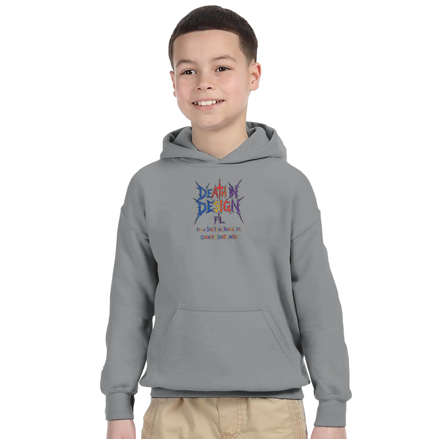 Death by Design FL Little Ass Kickers Unisex Pullover Hoodie - S, Sport Grey