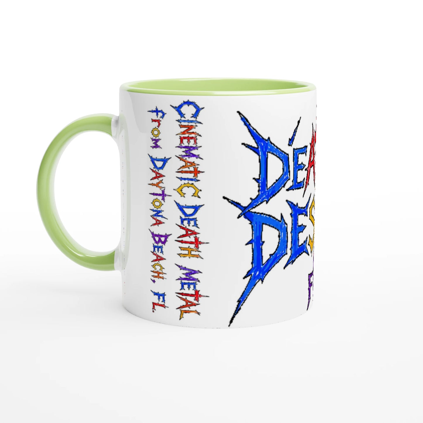 Death by Design FL Fuel for the Loud, the Proud, and the Sleep-Deprived Kids Ceramic Mug - Ceramic Blue, Design Option 1