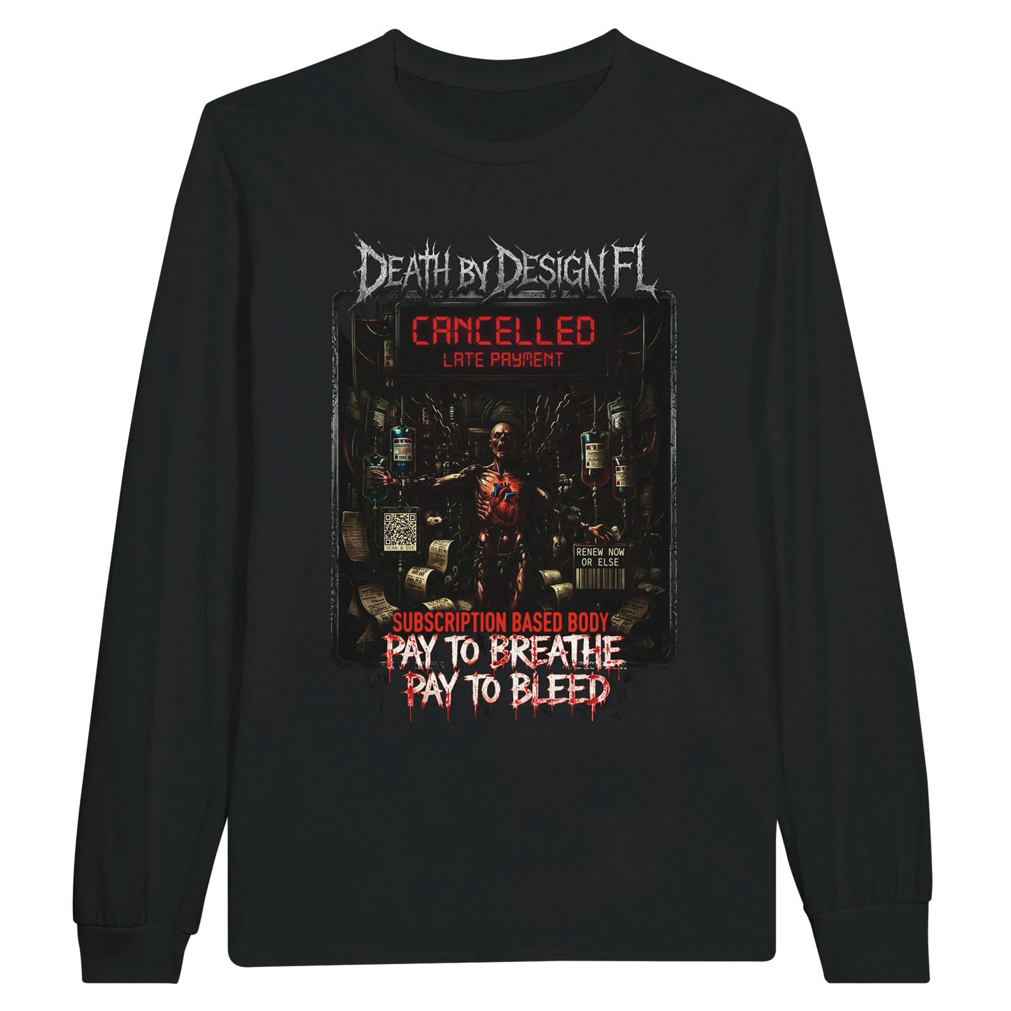 Death by Design FL Subscription Based Body Unisex Long-Sleeve T-Shirt - M