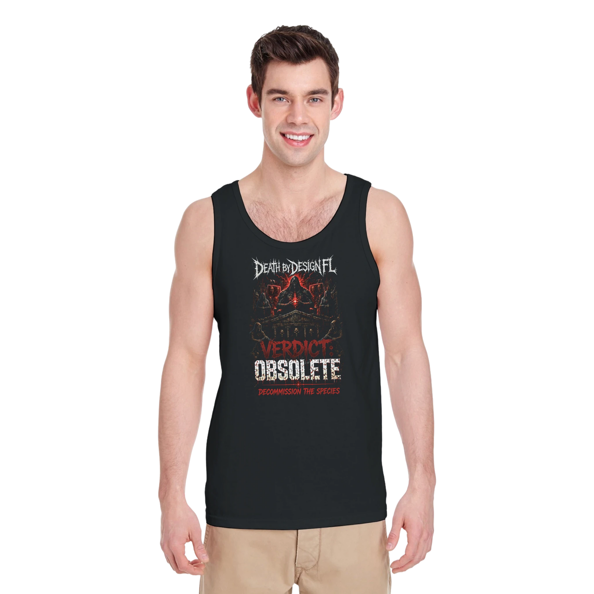 Death by Design FL Verdict: Obsolete Men's T-Shirt - M