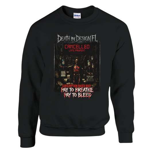 Death by Design FL Subscription Based Body Unisex Crewneck Sweatshirt - S
