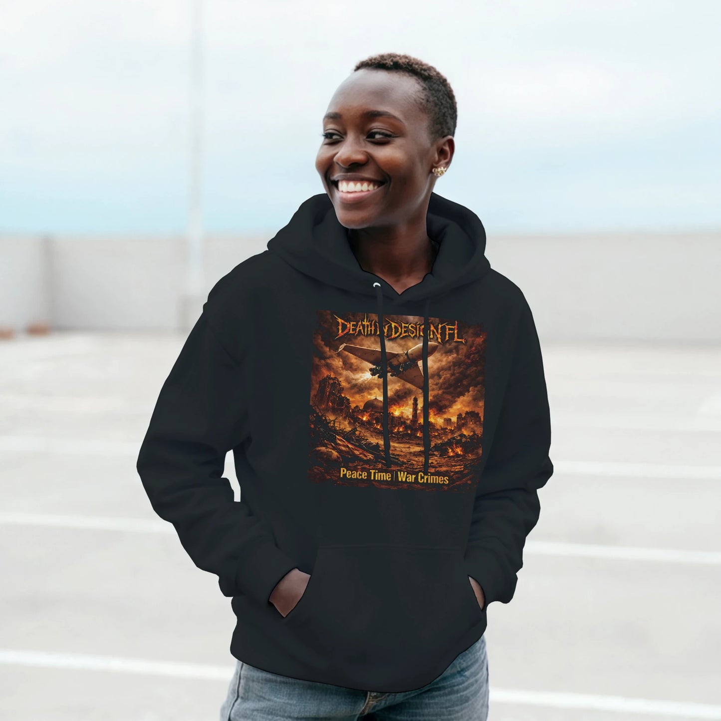 Death by Design FL Peace Time - War Crimes! Unisex Classic Pullover Hoodie - 5XL
