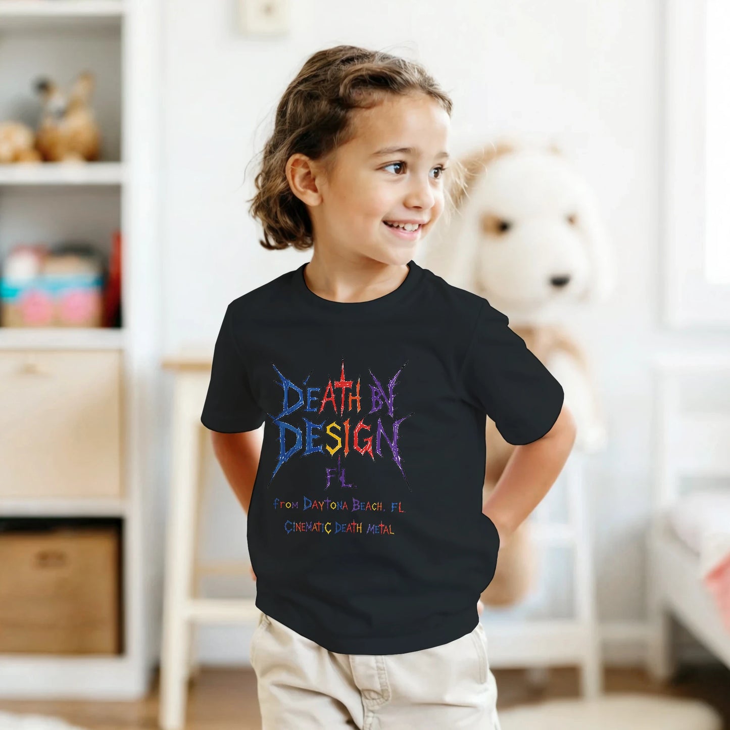 Death by Design FL Little Ass Kickers Unisex T-Shirt - L, Light Blue