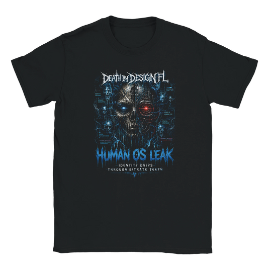 Death by Design FL HumanOS Leak Unisex T-Shirt - Humanos Leak Crewneck T Shirt - S