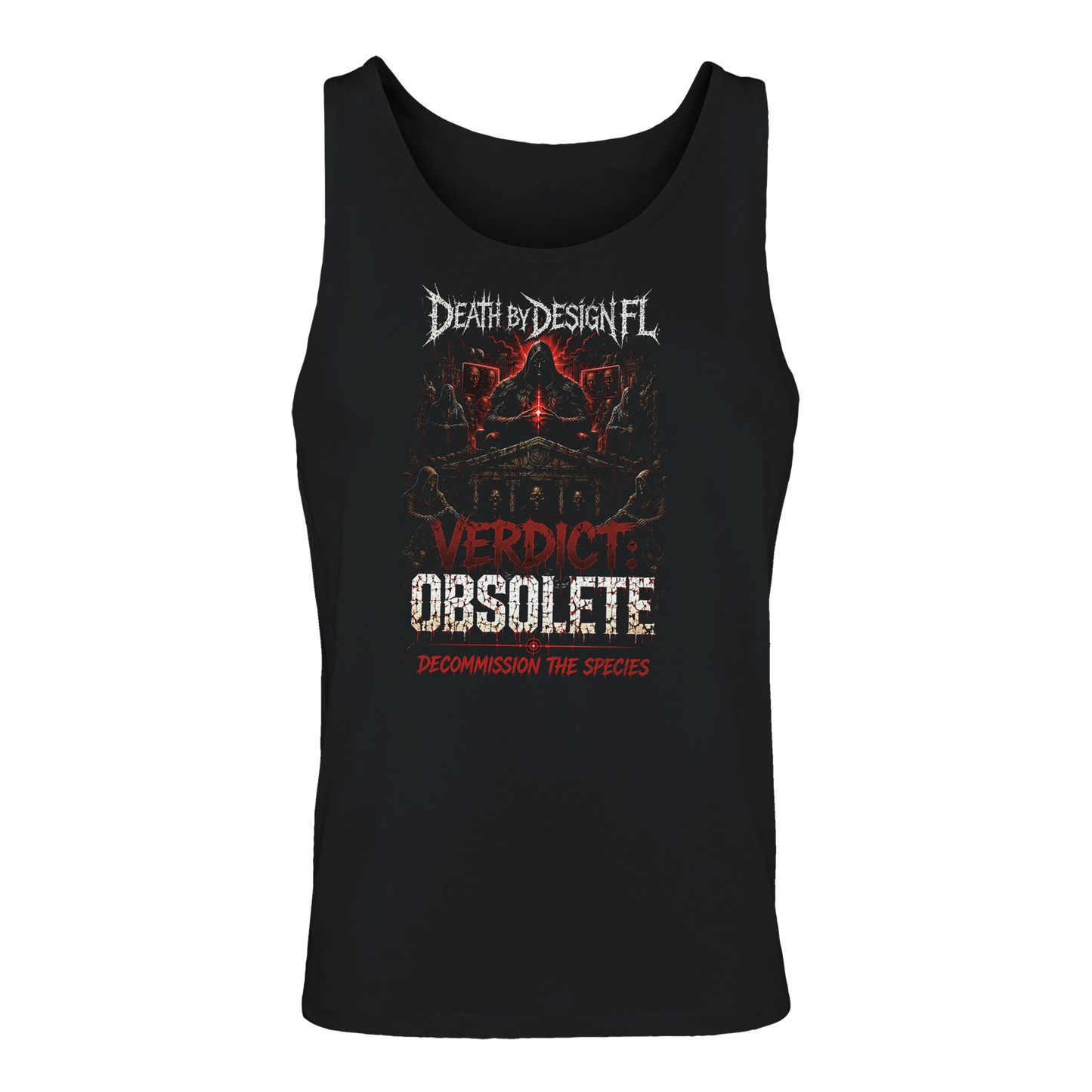 Death by Design FL Verdict: Obsolete Men's T-Shirt - S