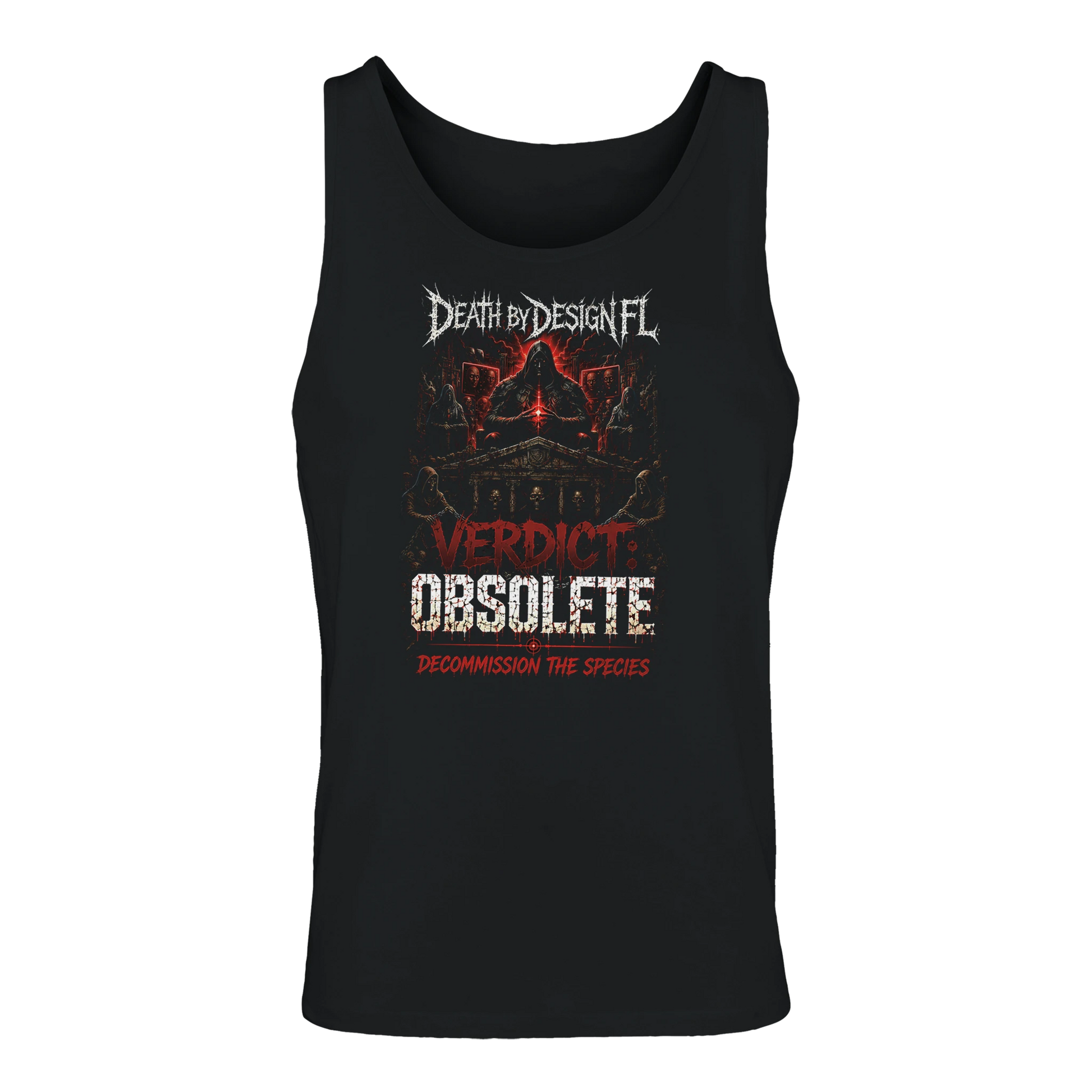 Death by Design FL Verdict: Obsolete Men's T-Shirt - S