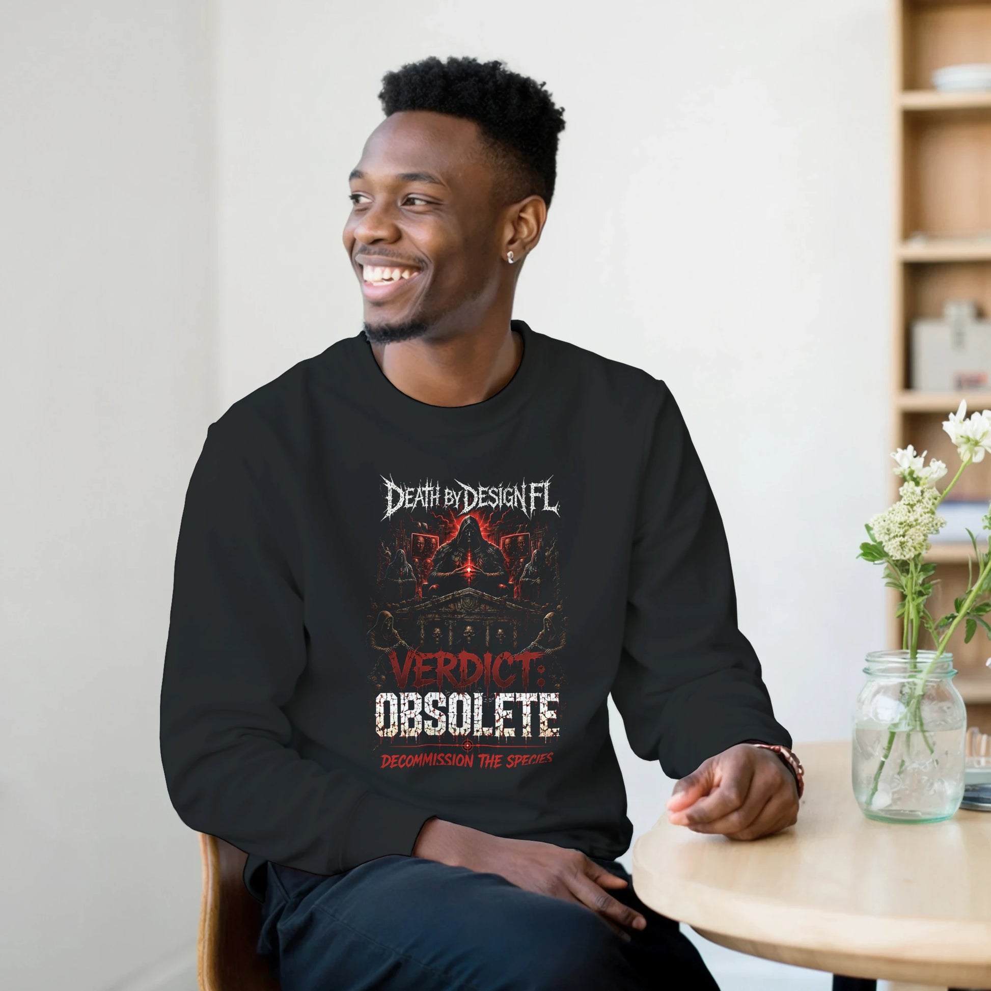 Death by Design FL Verdict: Obsolete Unisex Crewneck Sweatshirt - L