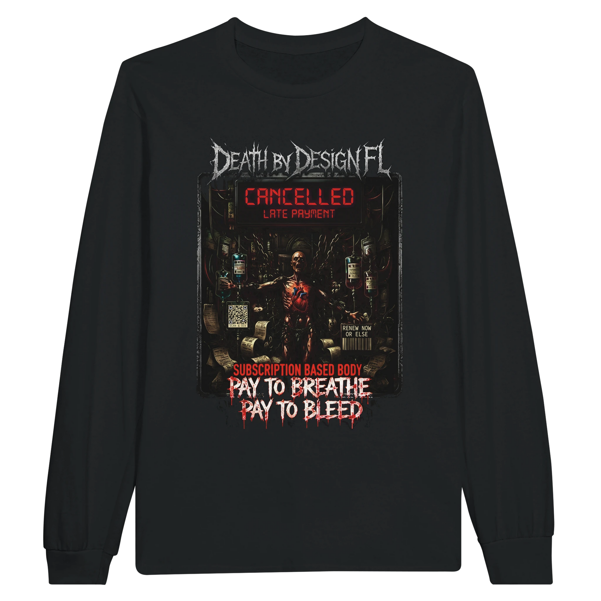 Death by Design FL Subscription Based Body Unisex Long-Sleeve T-Shirt - S