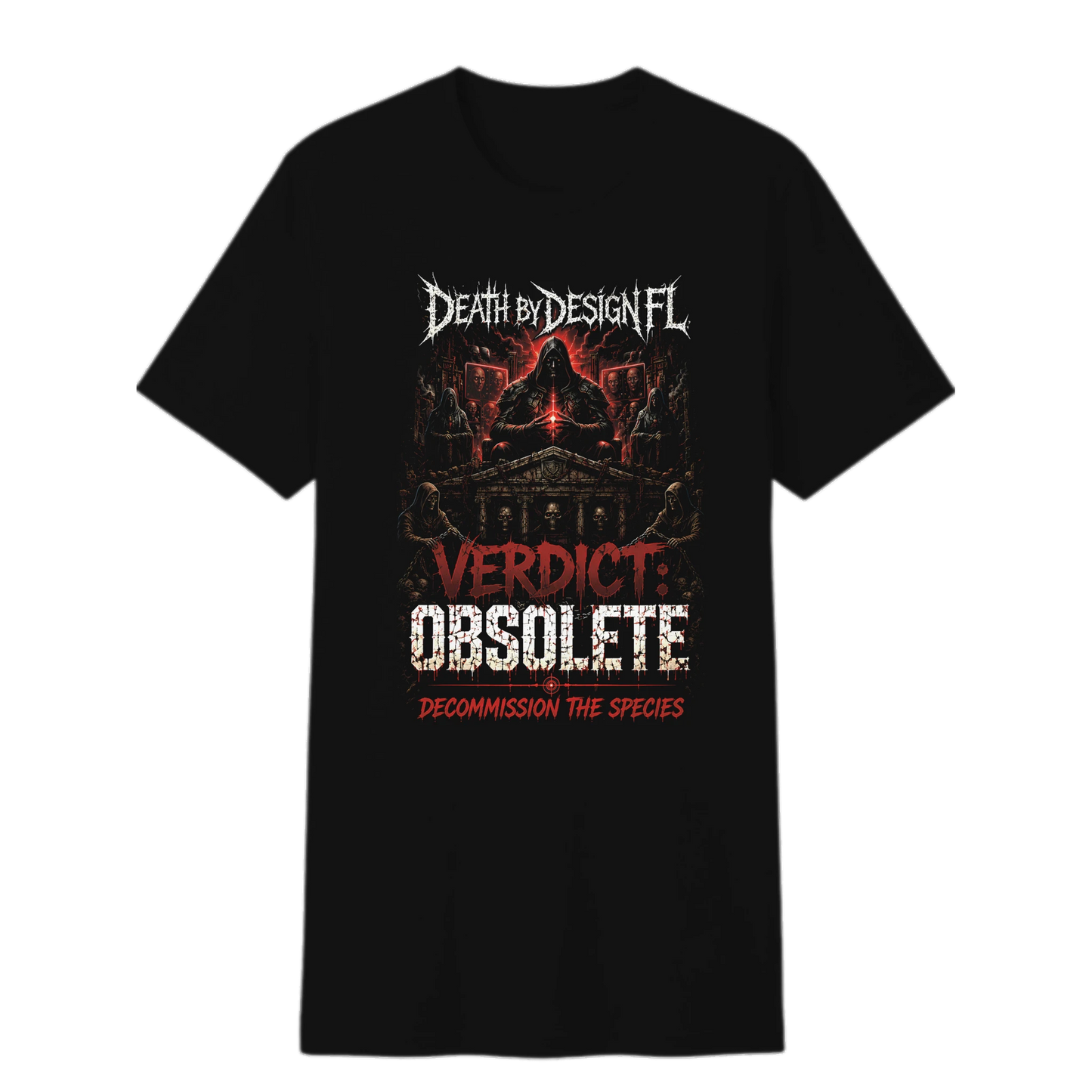 Death by Design FL Verdict: Obsolete Unisex Easy Cotton T-Shirt - S