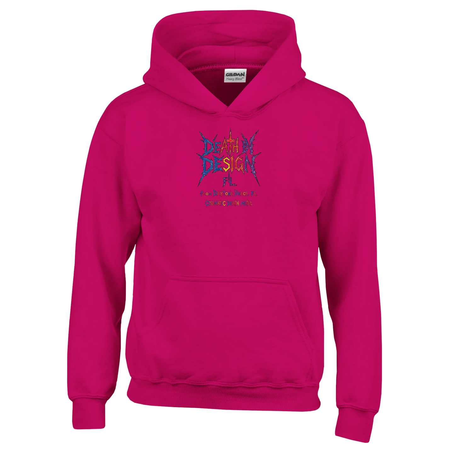 Death by Design FL Little Ass Kickers Unisex Pullover Hoodie - S, Light Pink