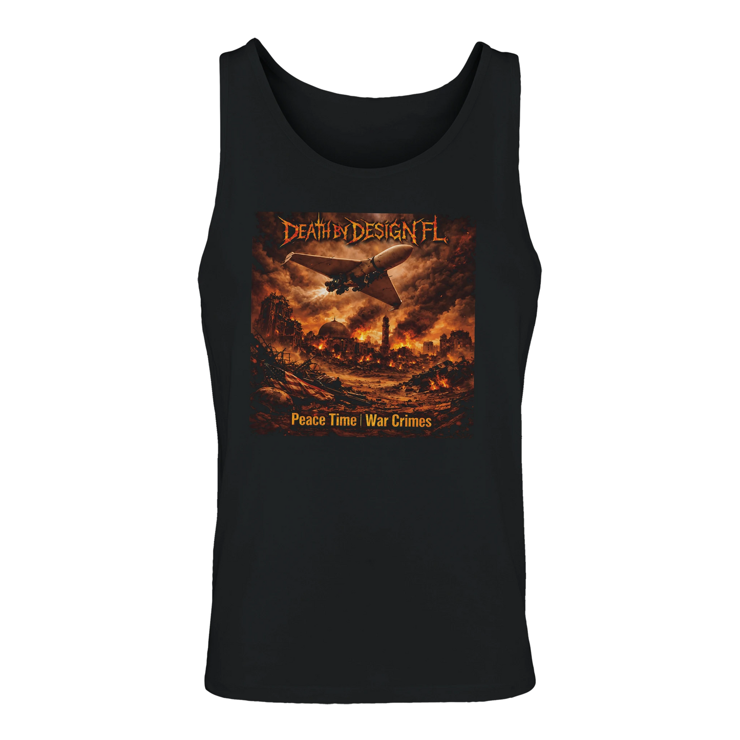 Death by Design FL Peace Time - War Crimes! Men's T-Shirt - M