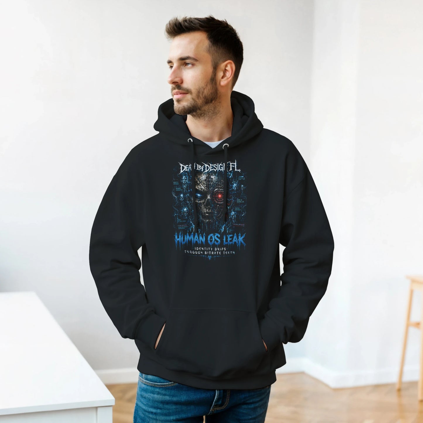 Death by Design FL HumanOS Leak Unisex Pullover Hoodie