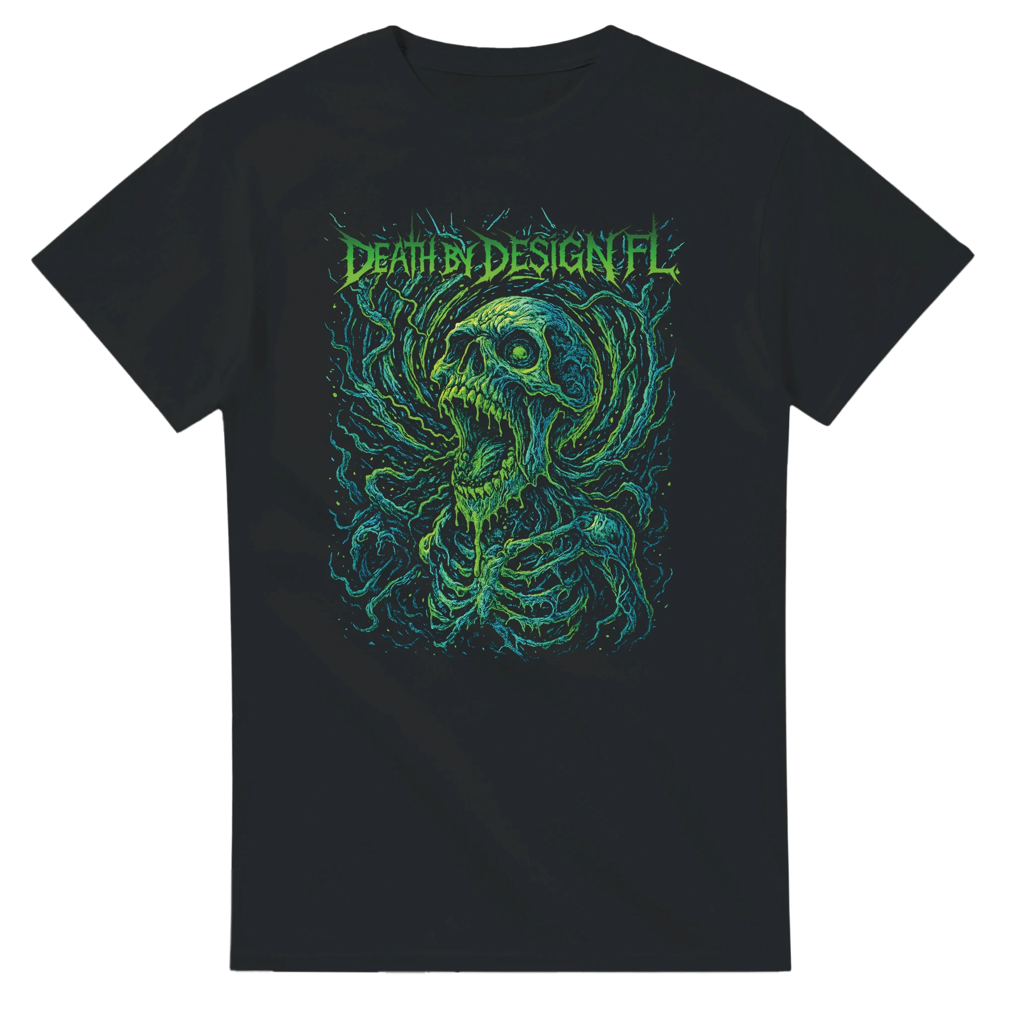 GREEN SKULL VORTEX Tee
