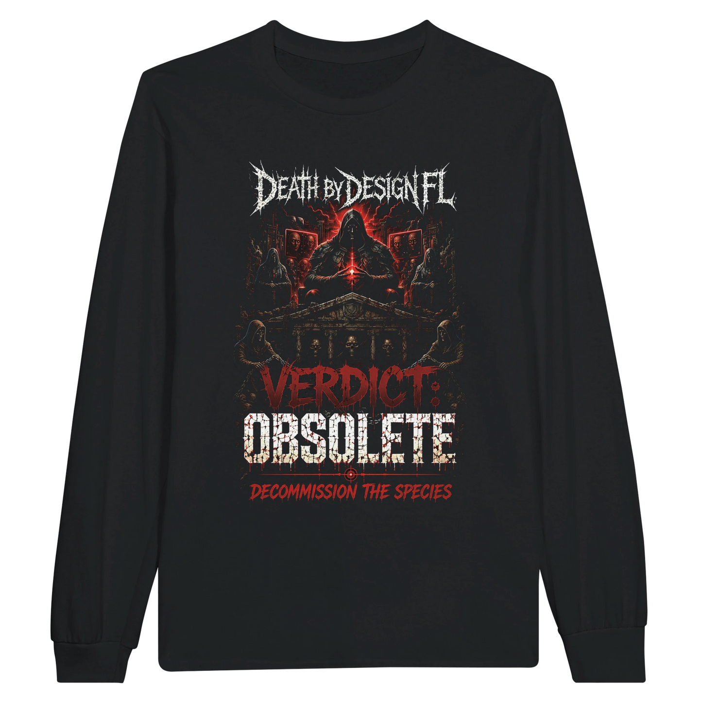 Death by Design FL Verdict: Obsolete Unisex Long-Sleeve T-Shirt - S