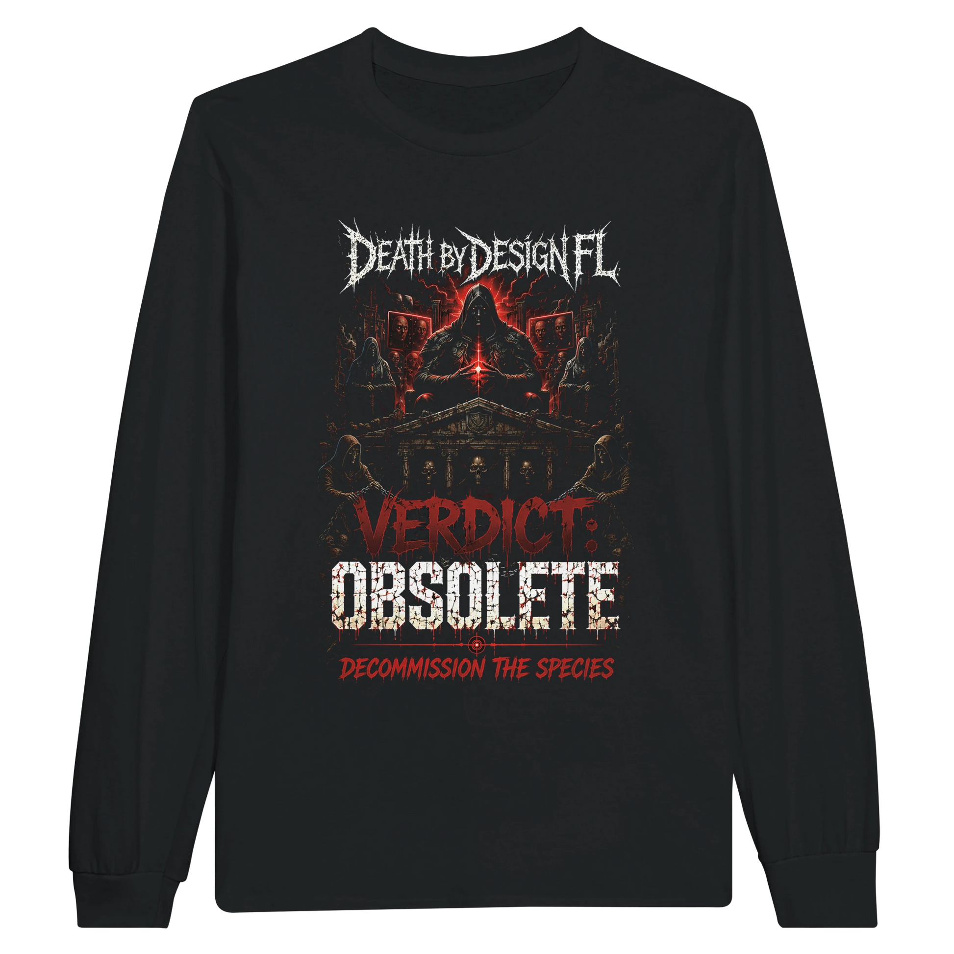 Death by Design FL Verdict: Obsolete Unisex Long-Sleeve T-Shirt - S