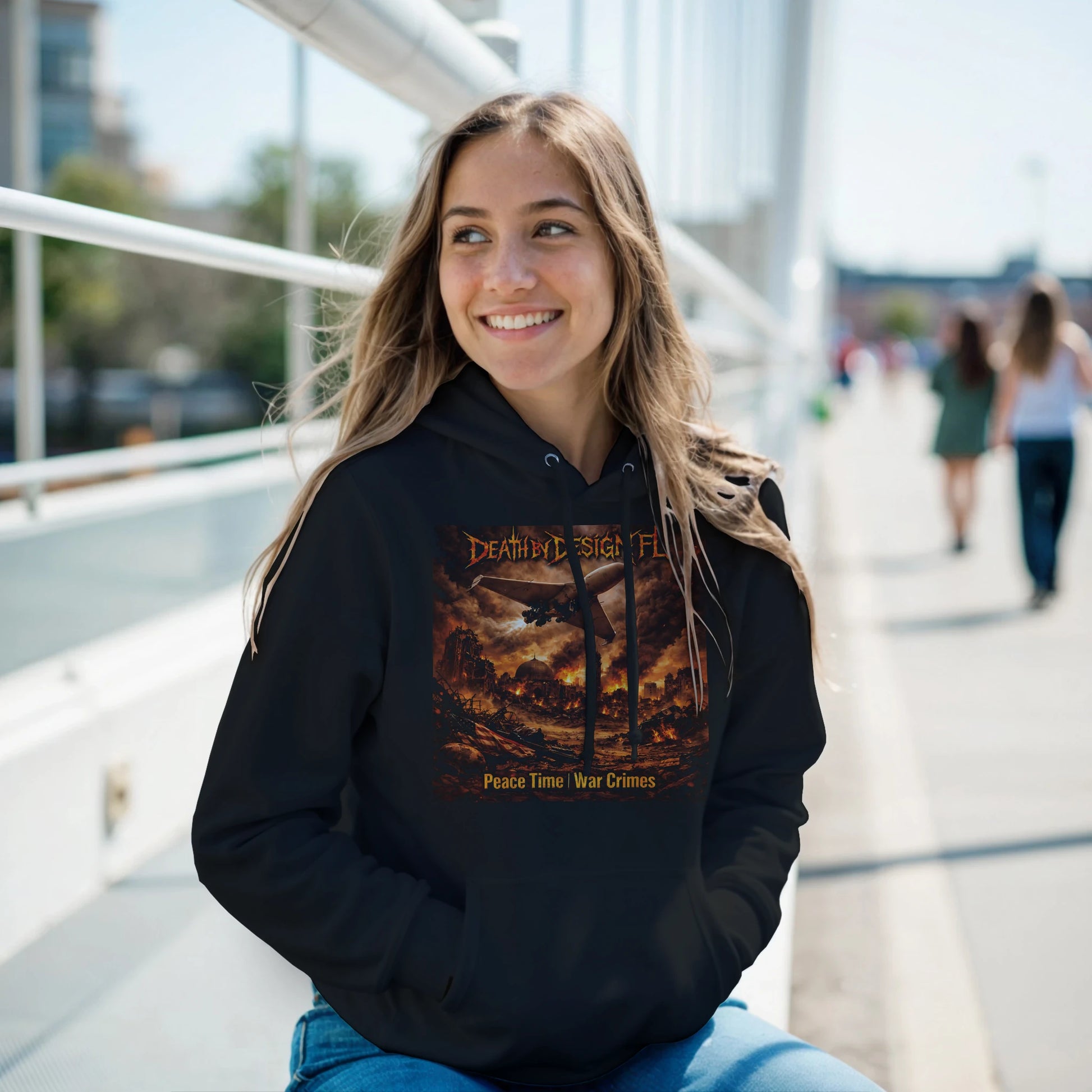 Death by Design FL Peace Time - War Crimes! Unisex Classic Pullover Hoodie