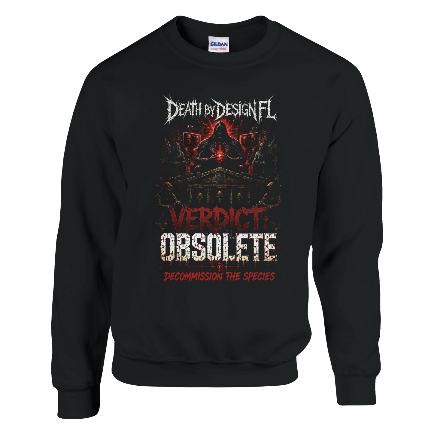 Death by Design FL Verdict: Obsolete Unisex Crewneck Sweatshirt - S