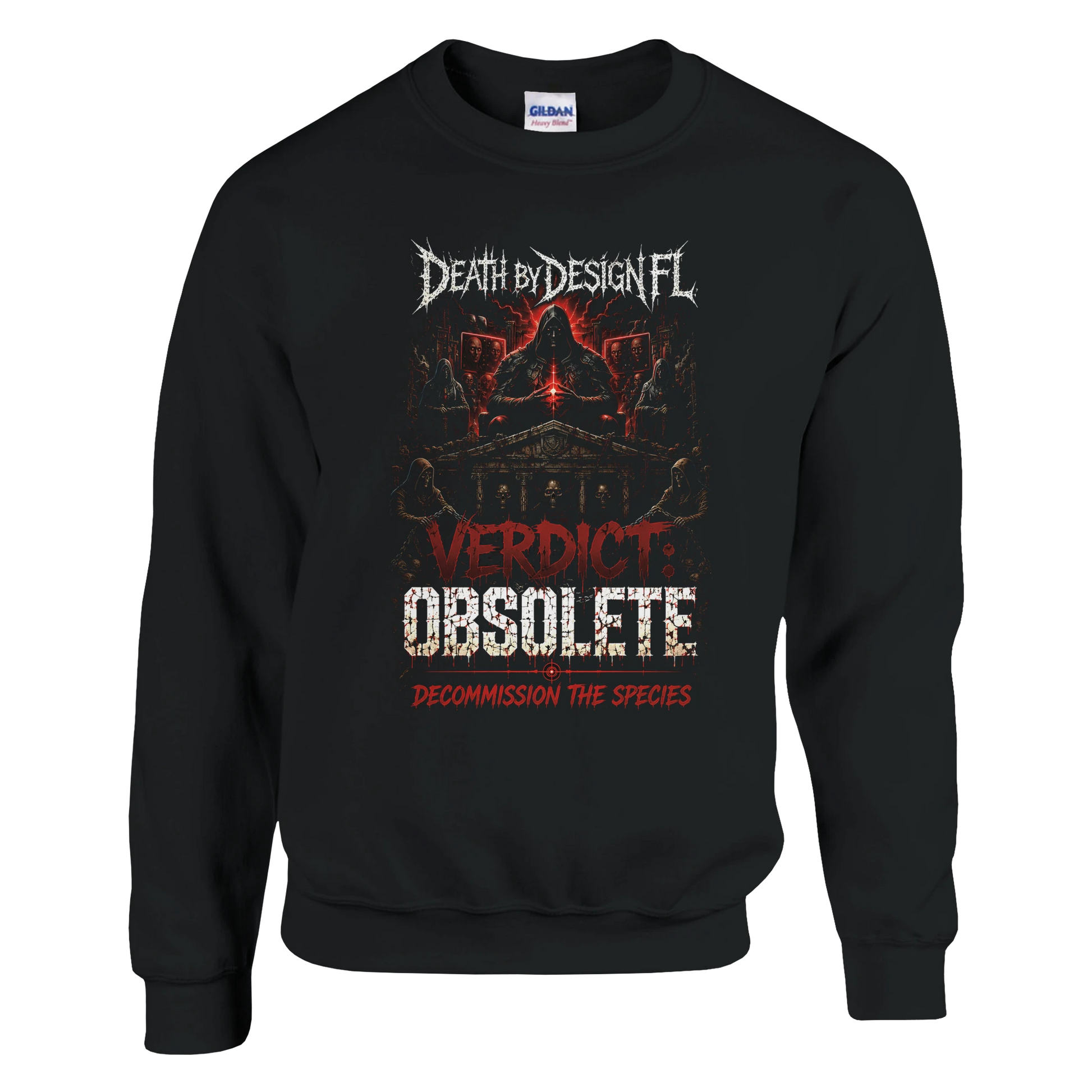 Death by Design FL Verdict: Obsolete Unisex Crewneck Sweatshirt - S