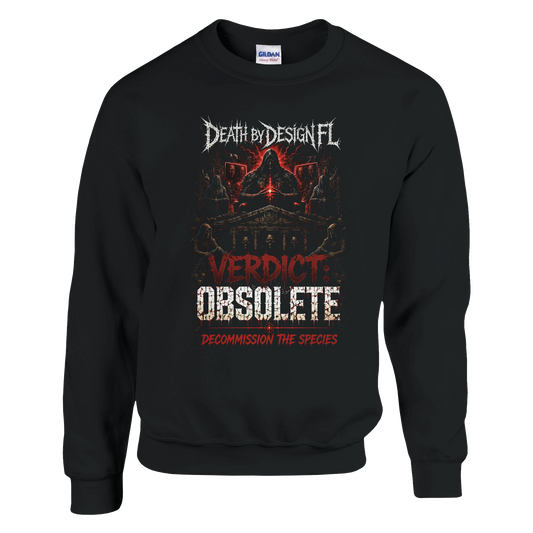 Death by Design FL Verdict: Obsolete Unisex Crewneck Sweatshirt - S