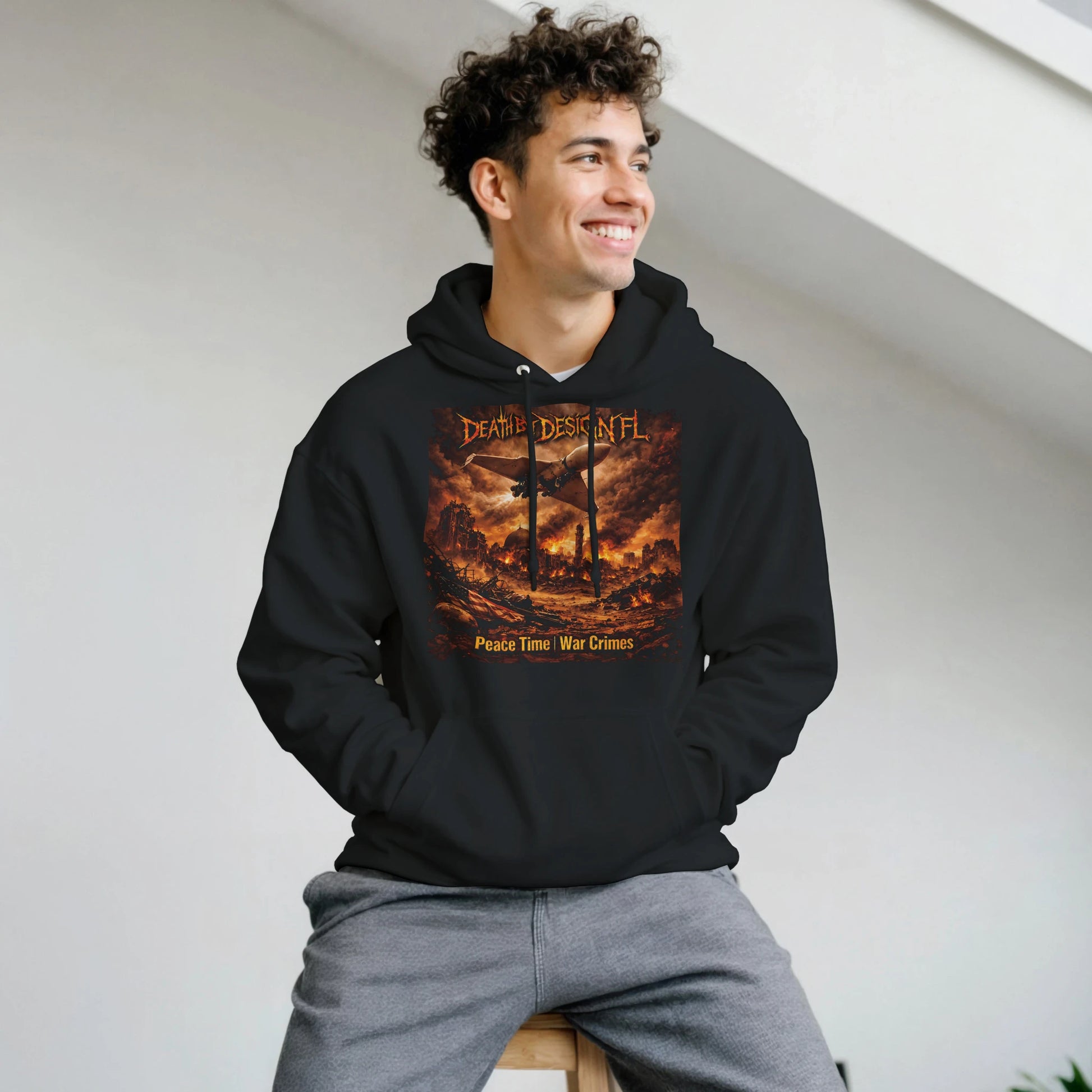Death by Design FL Peace Time - War Crimes! Unisex Classic Pullover Hoodie