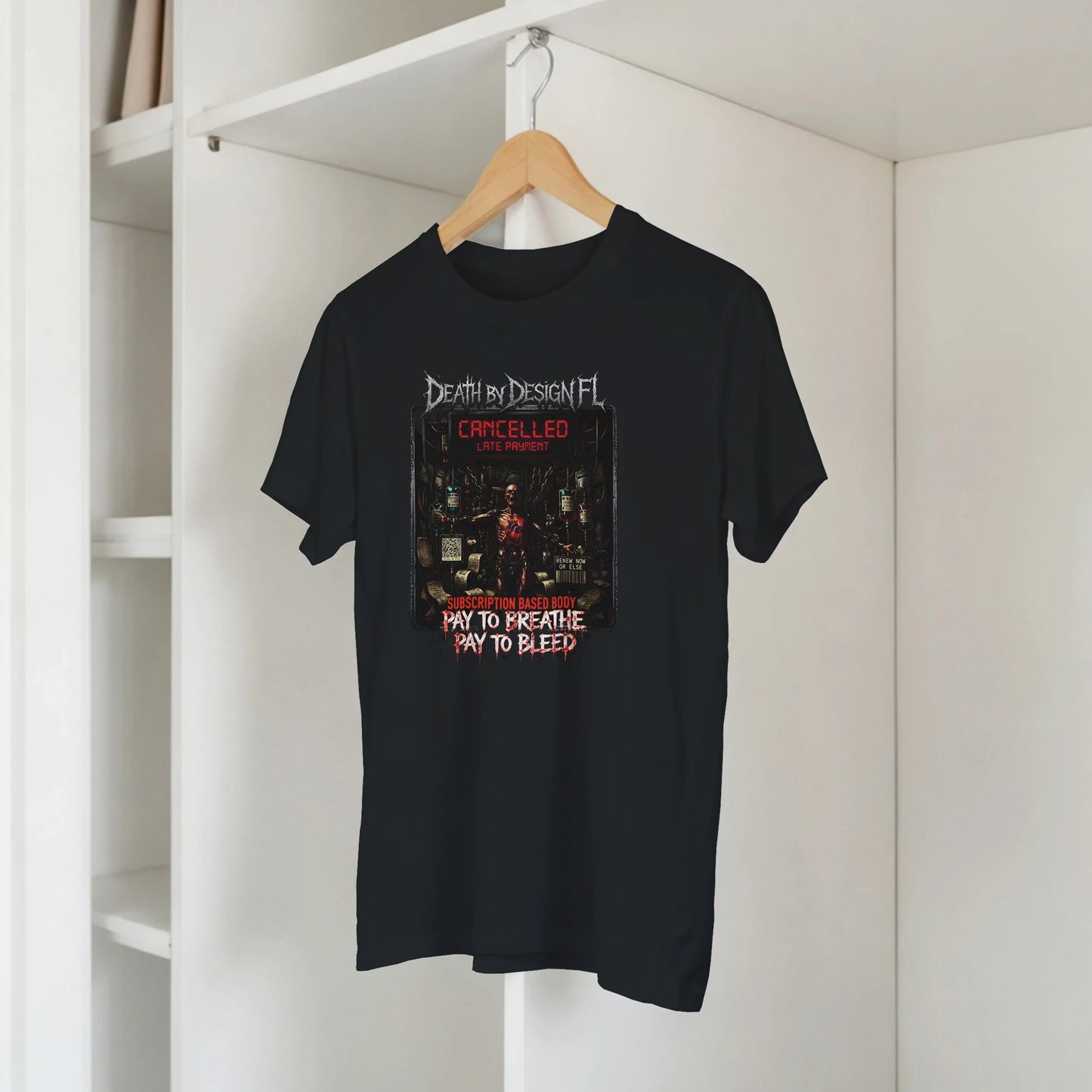 Death by Design FL Subscription Based Body Unisex T-Shirt - 3XL