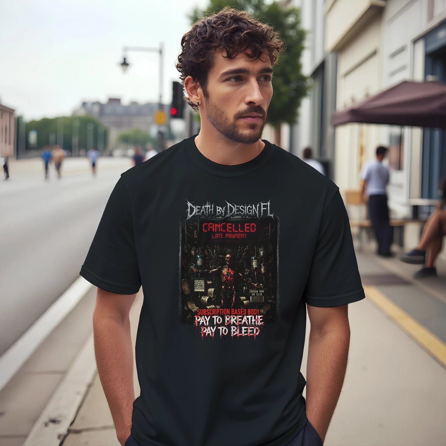 Death by Design FL Subscription Based Body Unisex T-Shirt - 2XL