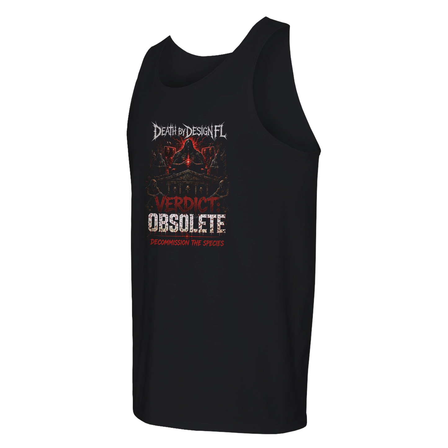 Death by Design FL Verdict: Obsolete Men's T-Shirt - XL