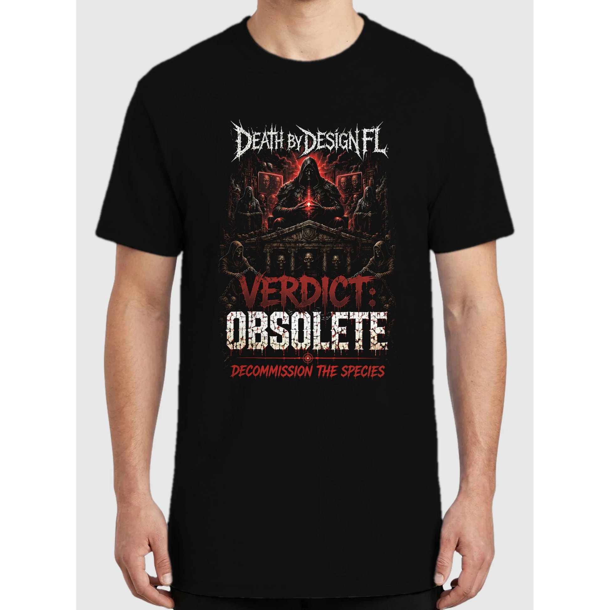 Death by Design FL Verdict: Obsolete Unisex Easy Cotton T-Shirt - M