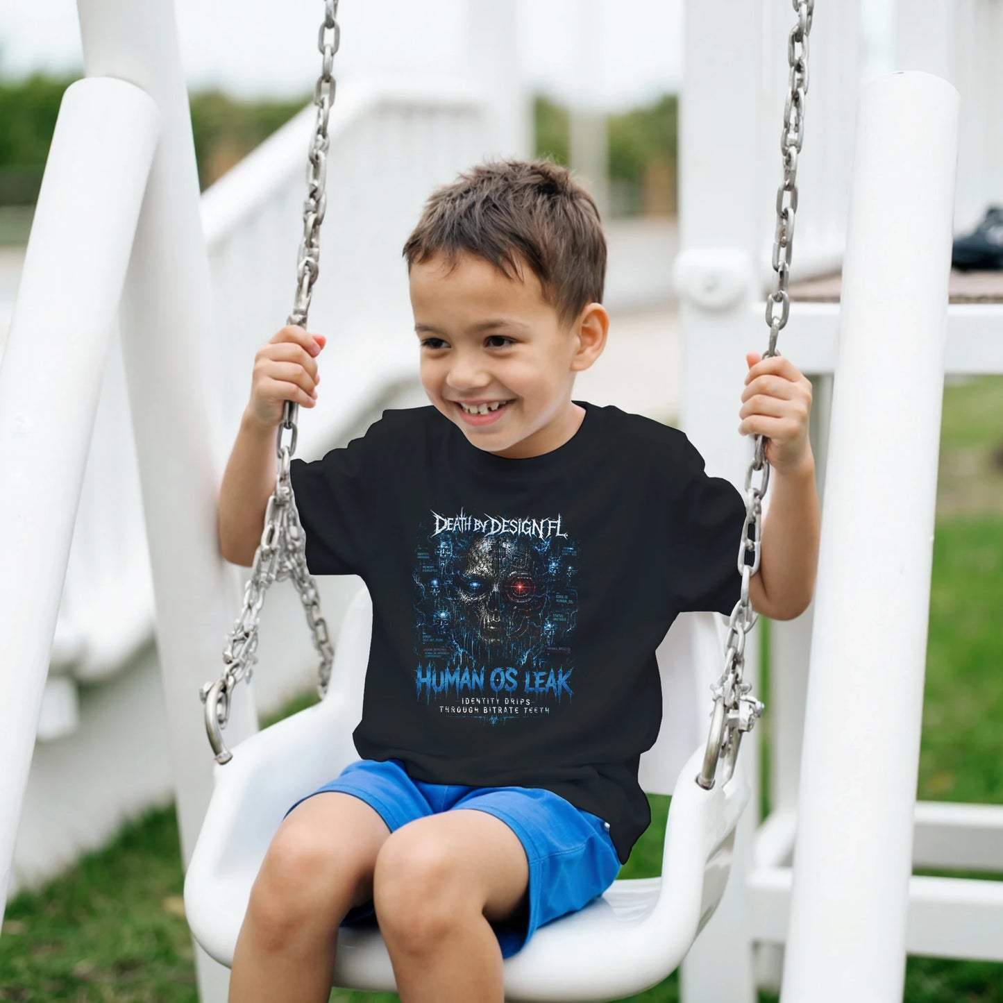 Death by Design FL HumanOS Leak Kids T-Shirt - L