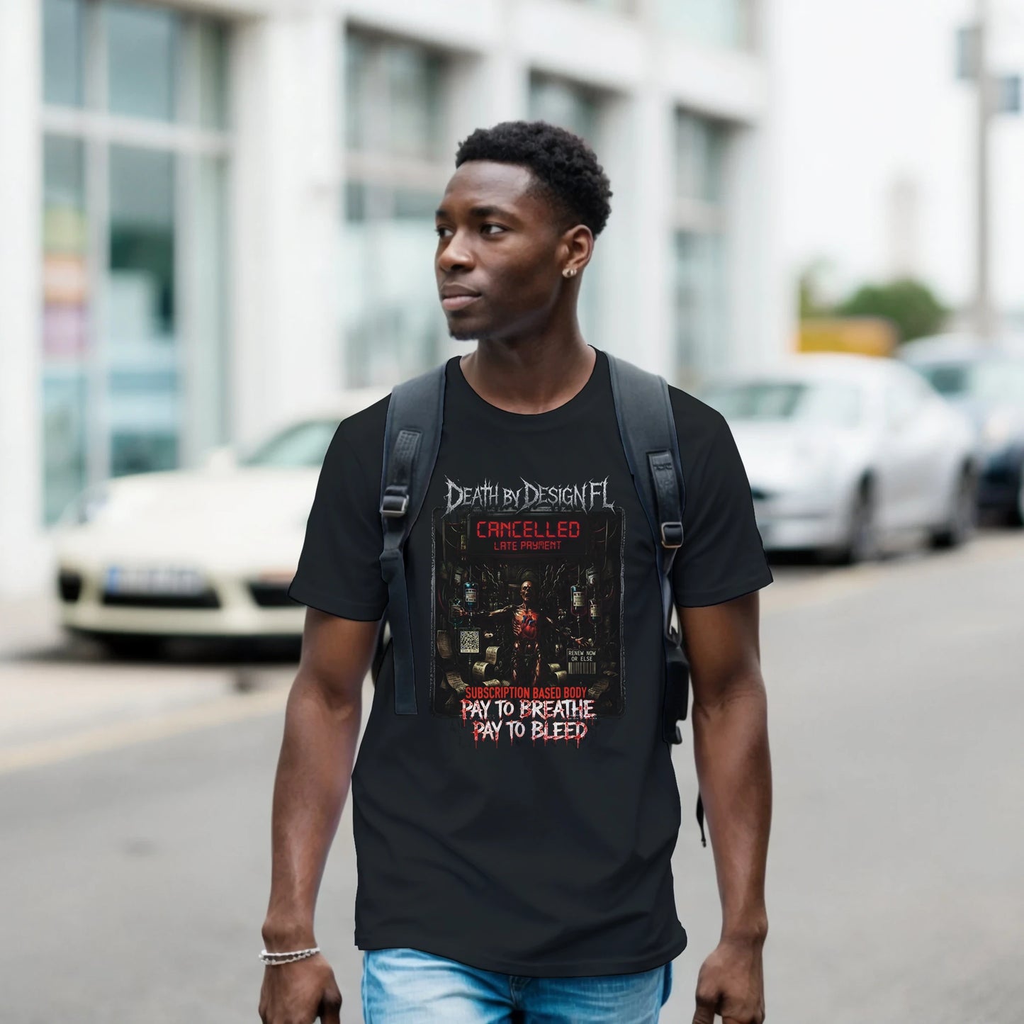 Death by Design FL Subscription Based Body Unisex T-Shirt - XL