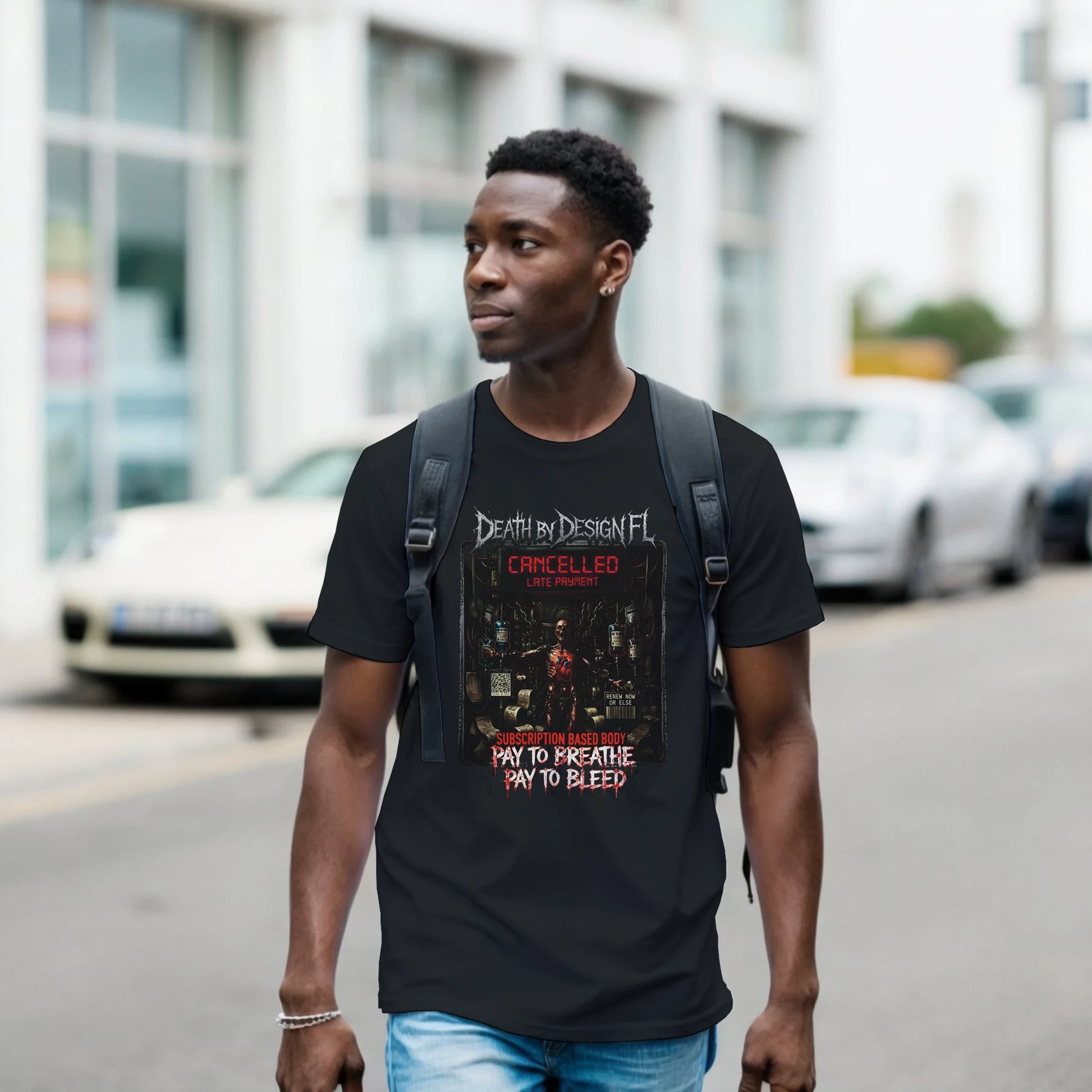 Death by Design FL Subscription Based Body Unisex T-Shirt - XL
