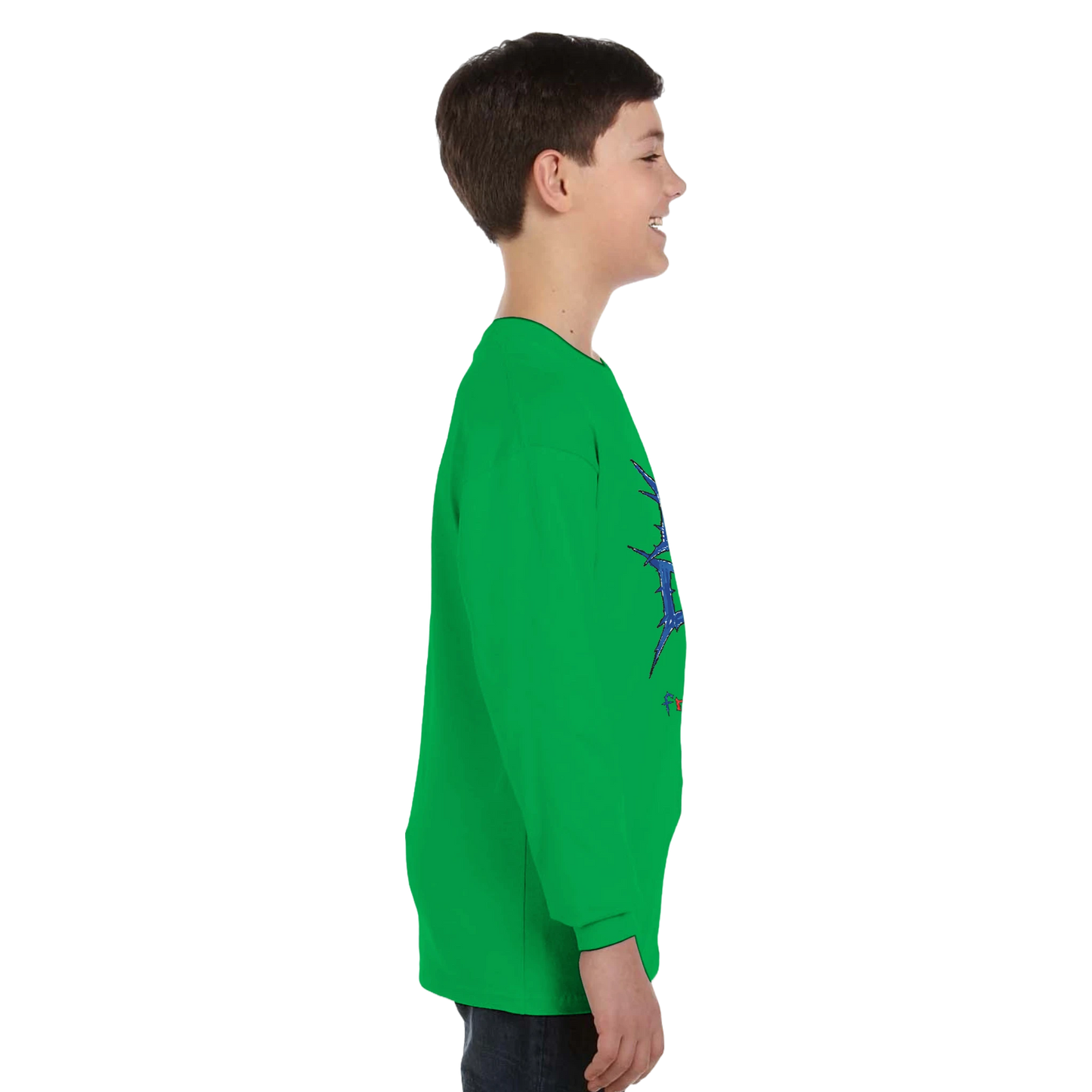 Death by Design FL Little Ass Kickers Unisex Long-Sleeve T-Shirt - S, Navy