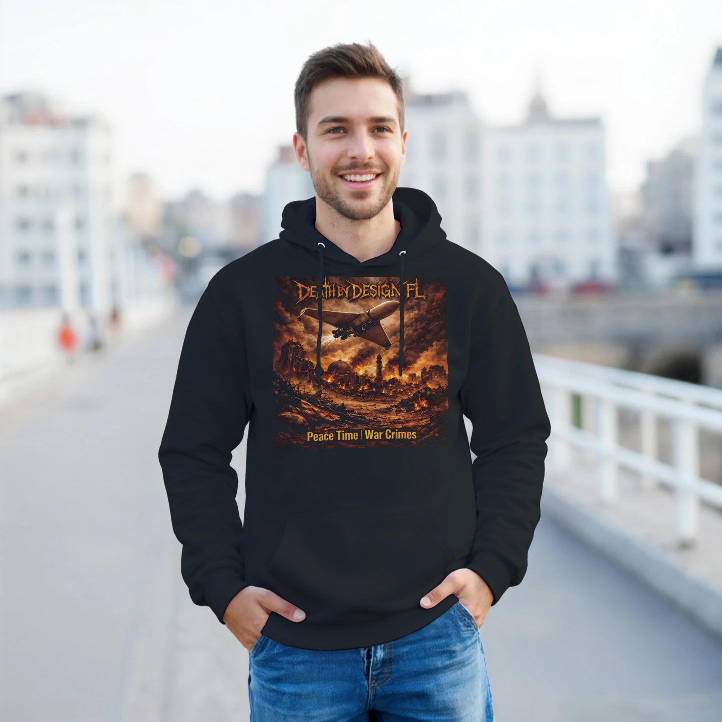 Death by Design FL Peace Time - War Crimes! Unisex Classic Pullover Hoodie - 2XL